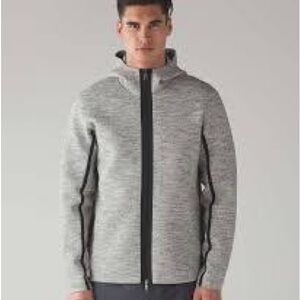 Men Lululemon Stratum Gray Full-Zip Hoodie